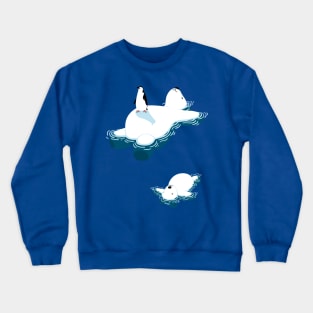 Polar bear and penguin Crewneck Sweatshirt